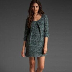 JACK Long Sleeve Teal & Grey Dress